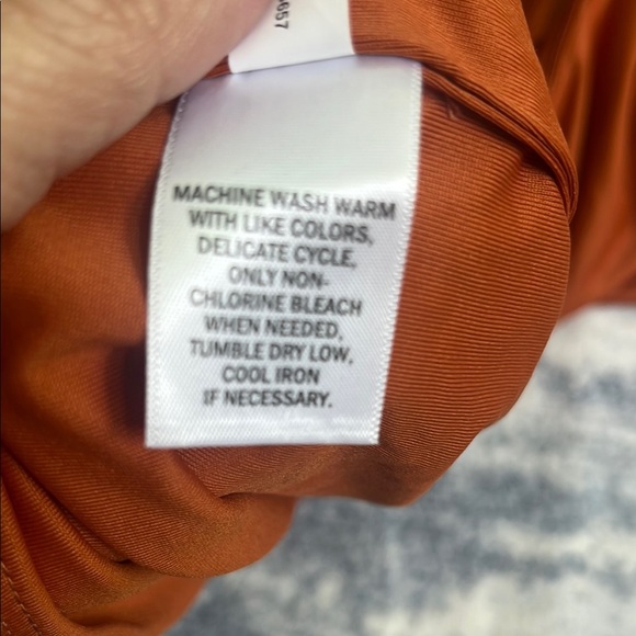 Rust Sleeveless Boxy Crop Muscle Tee - Picture 6 of 6